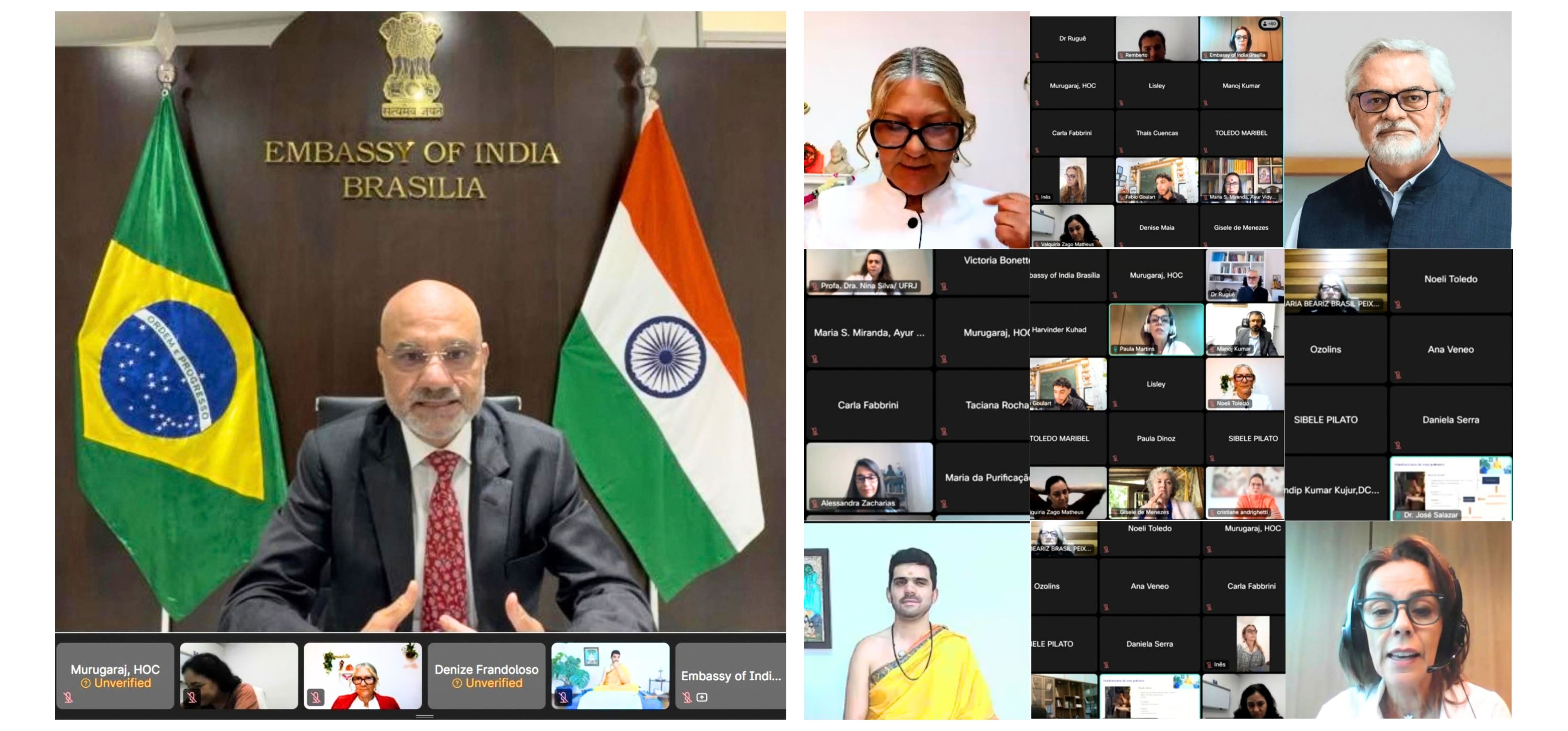 Ayurveda Day 2026 online event of the Embassy of India, Brasília